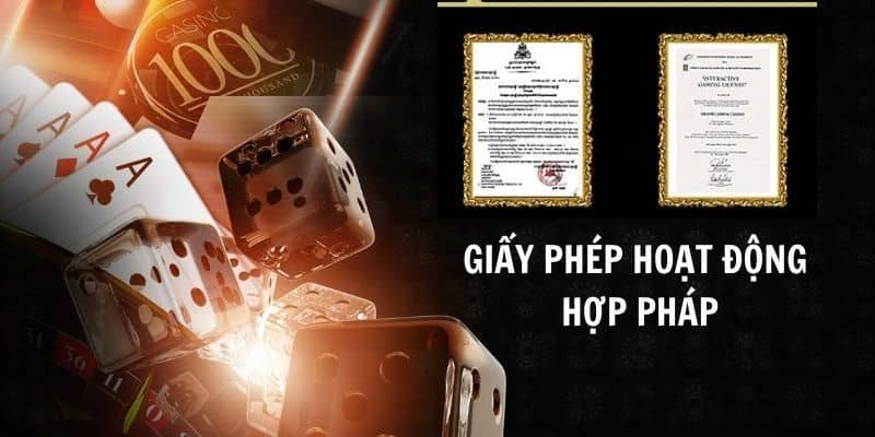 Chứng nhận hoạt động hợp pháp do cơ quan quốc tế cấp phép
